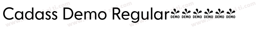 Cadass Demo Regular字体转换